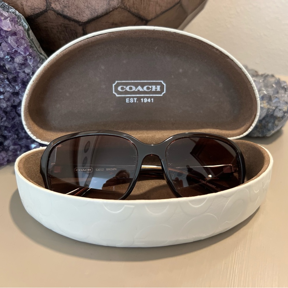 Coach S3012 Brown Sunglasses - Picture 7 of 9